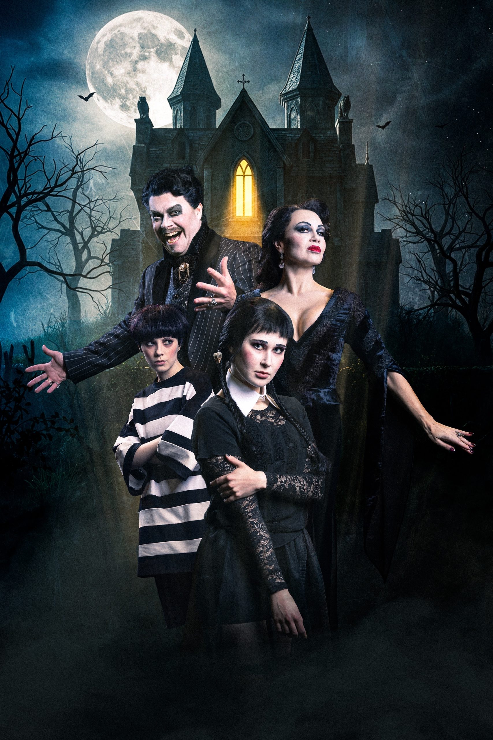 The Addams Family -musikaalin hahmot.